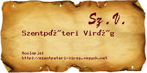 Szentpéteri Virág névjegykártya